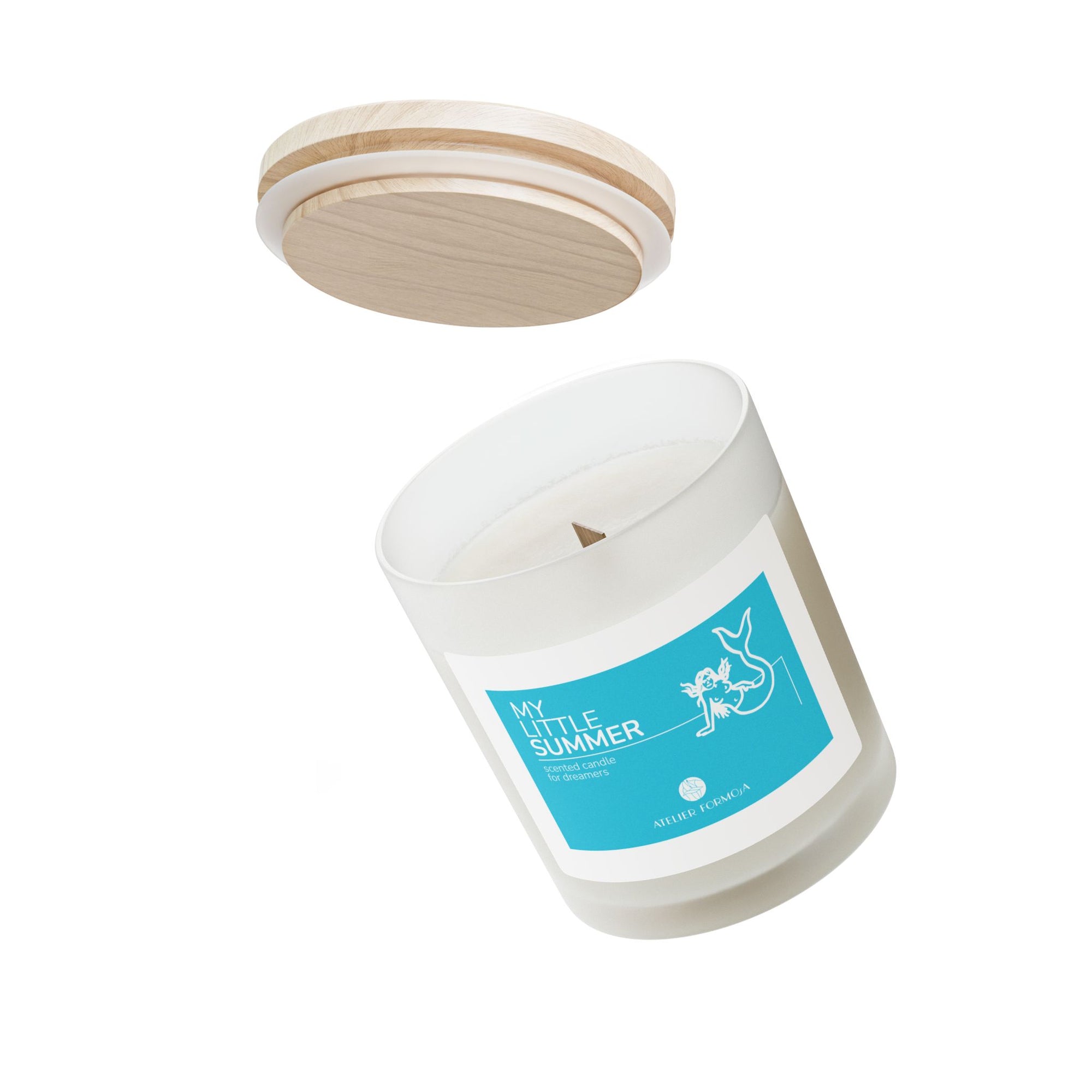 My Little Summer Mermaid | Frosted Glass Candle 11oz