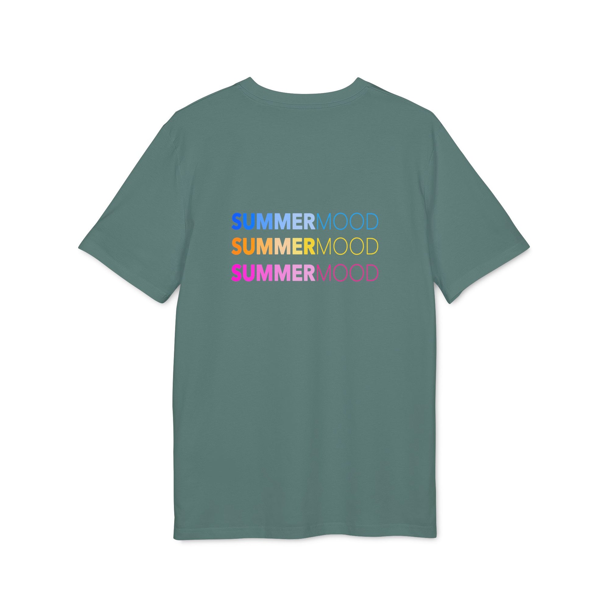 Grey t-shirt summer mood - be in the summer all year