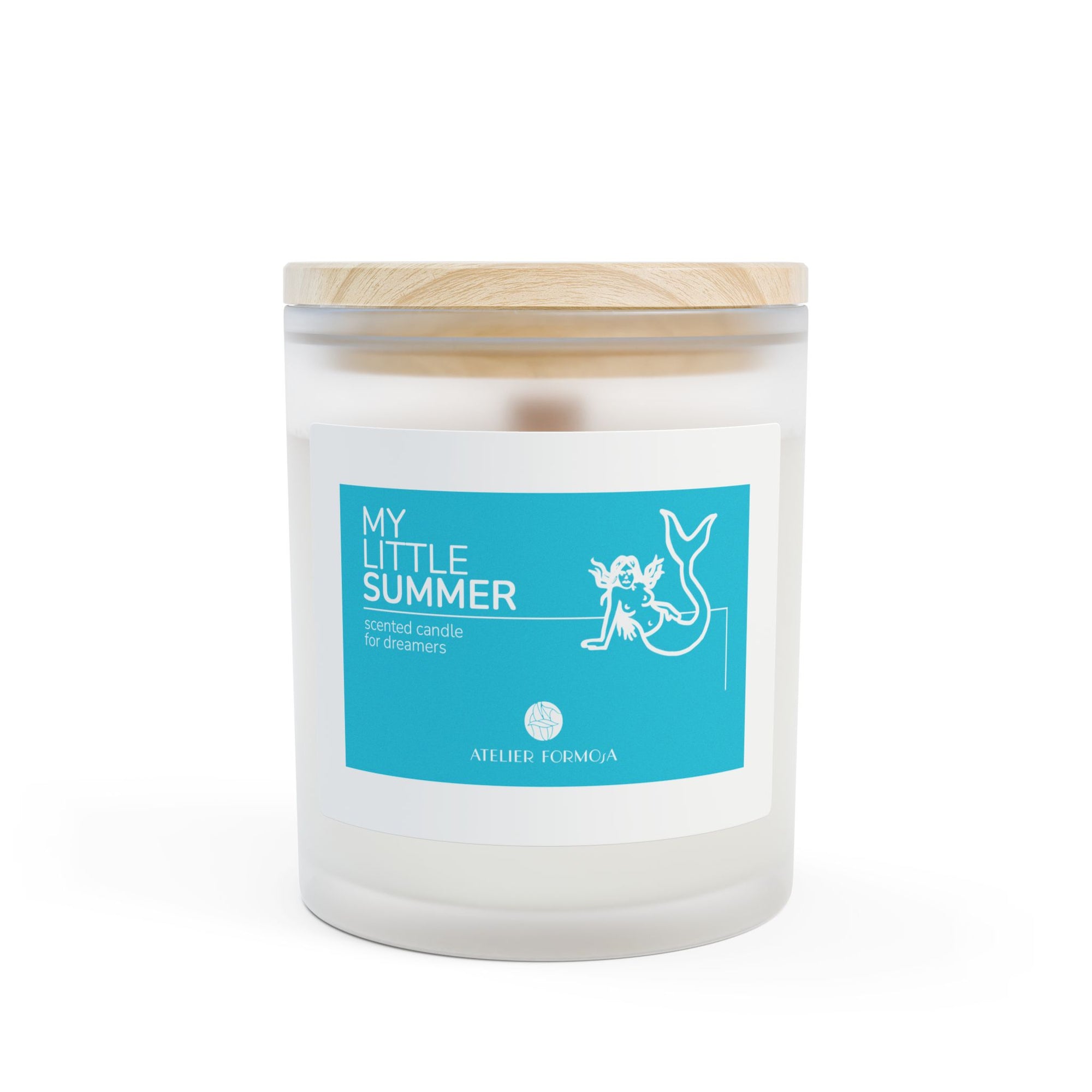 My Little Summer Mermaid | Frosted Glass Candle 11oz