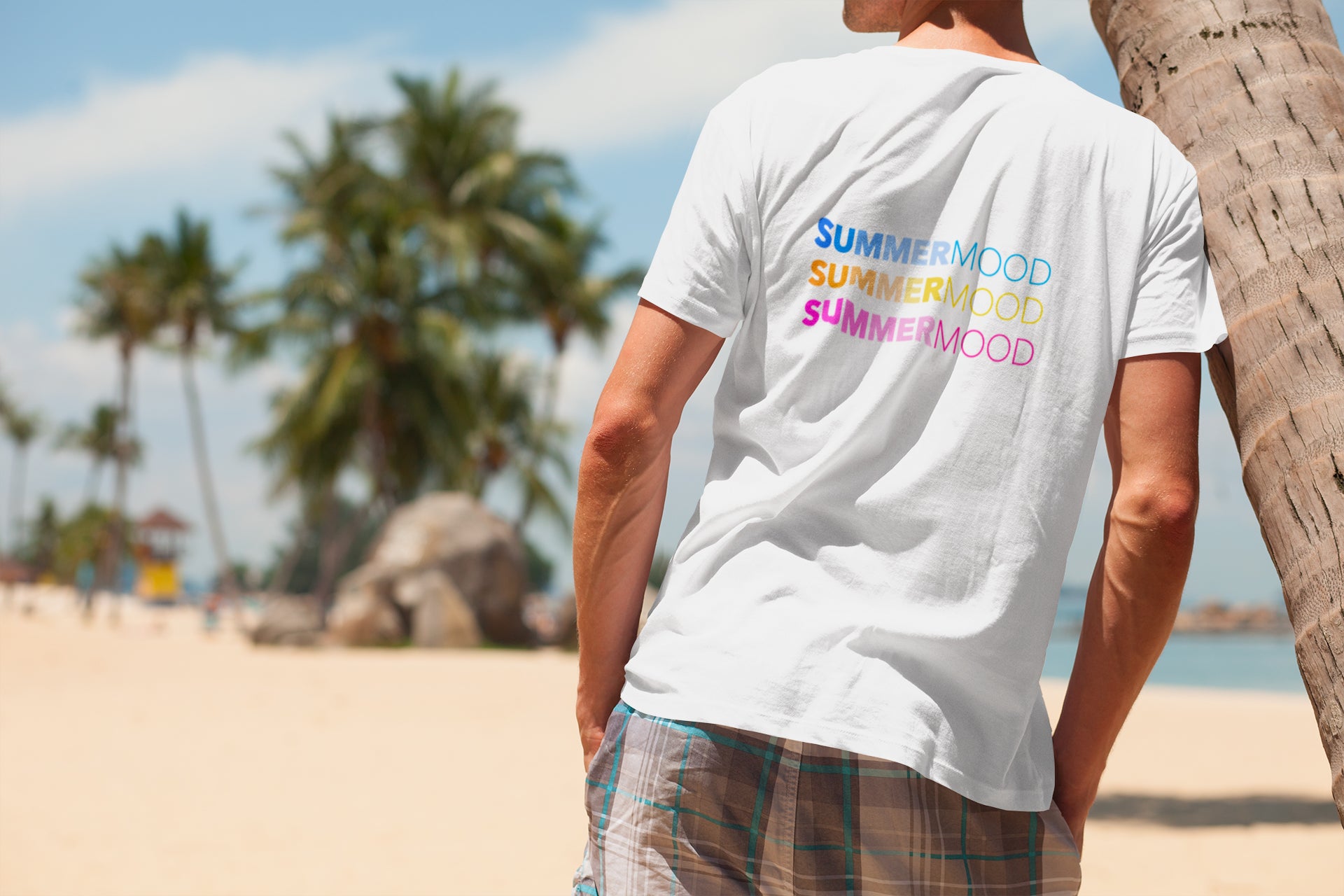 cotton t-shirt for summer lovers and beach boys