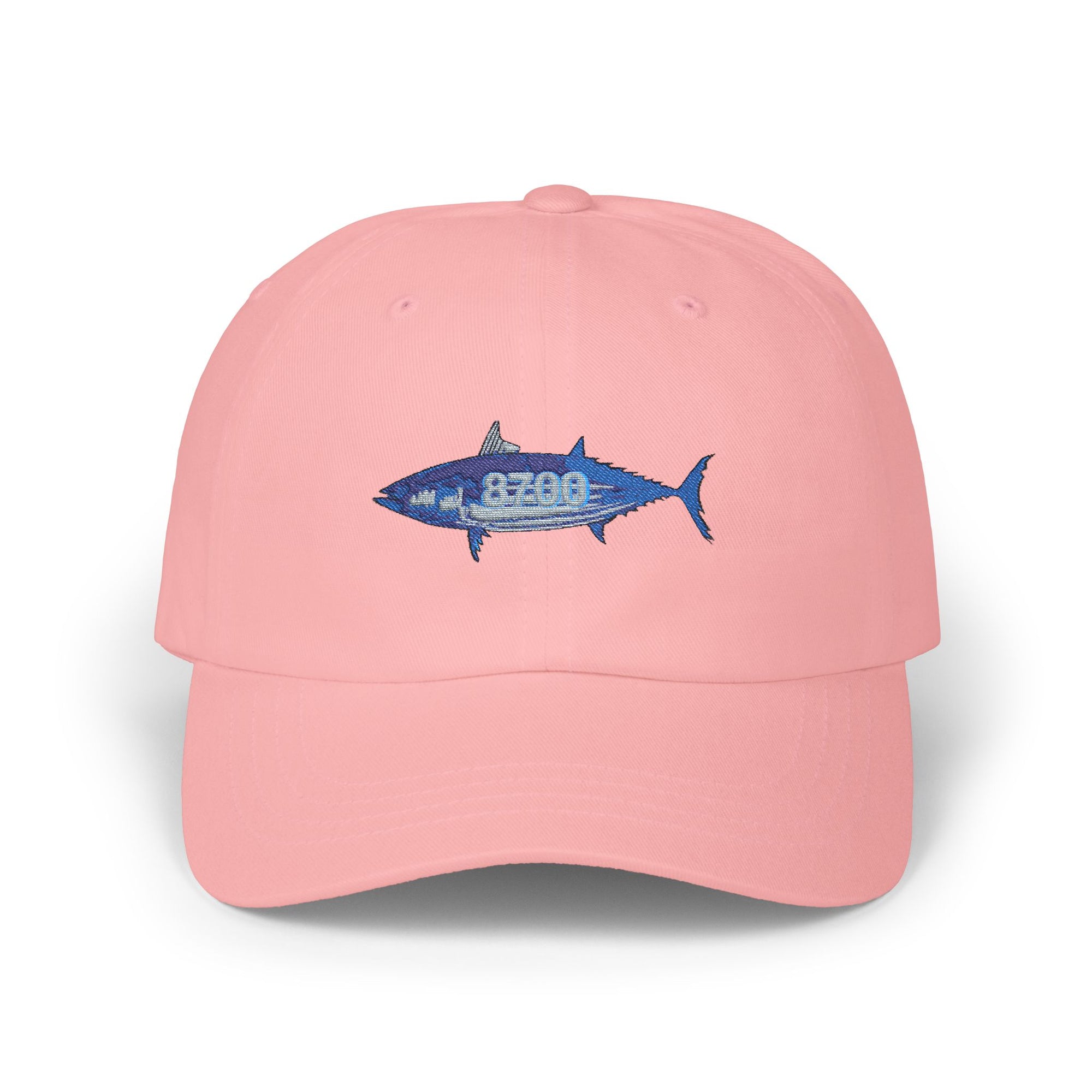 The ocean's favorite pink cap – embroidered tuna & summer vibes