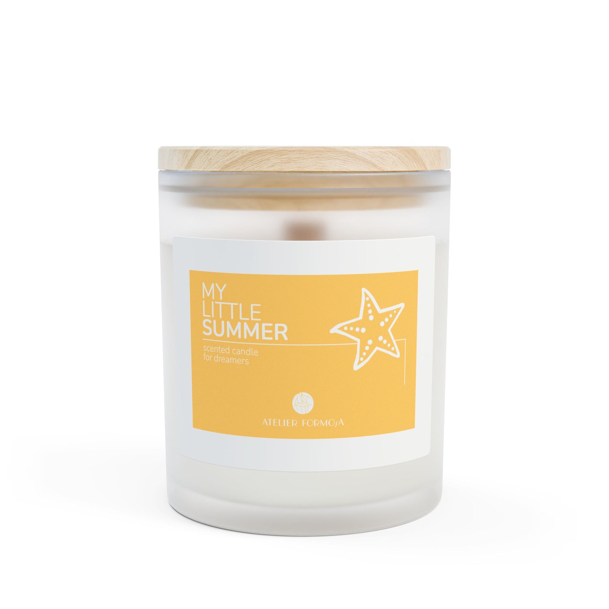 Scented candle “My Little Summer” in bright yellow – made for sunny souls and dreamers.