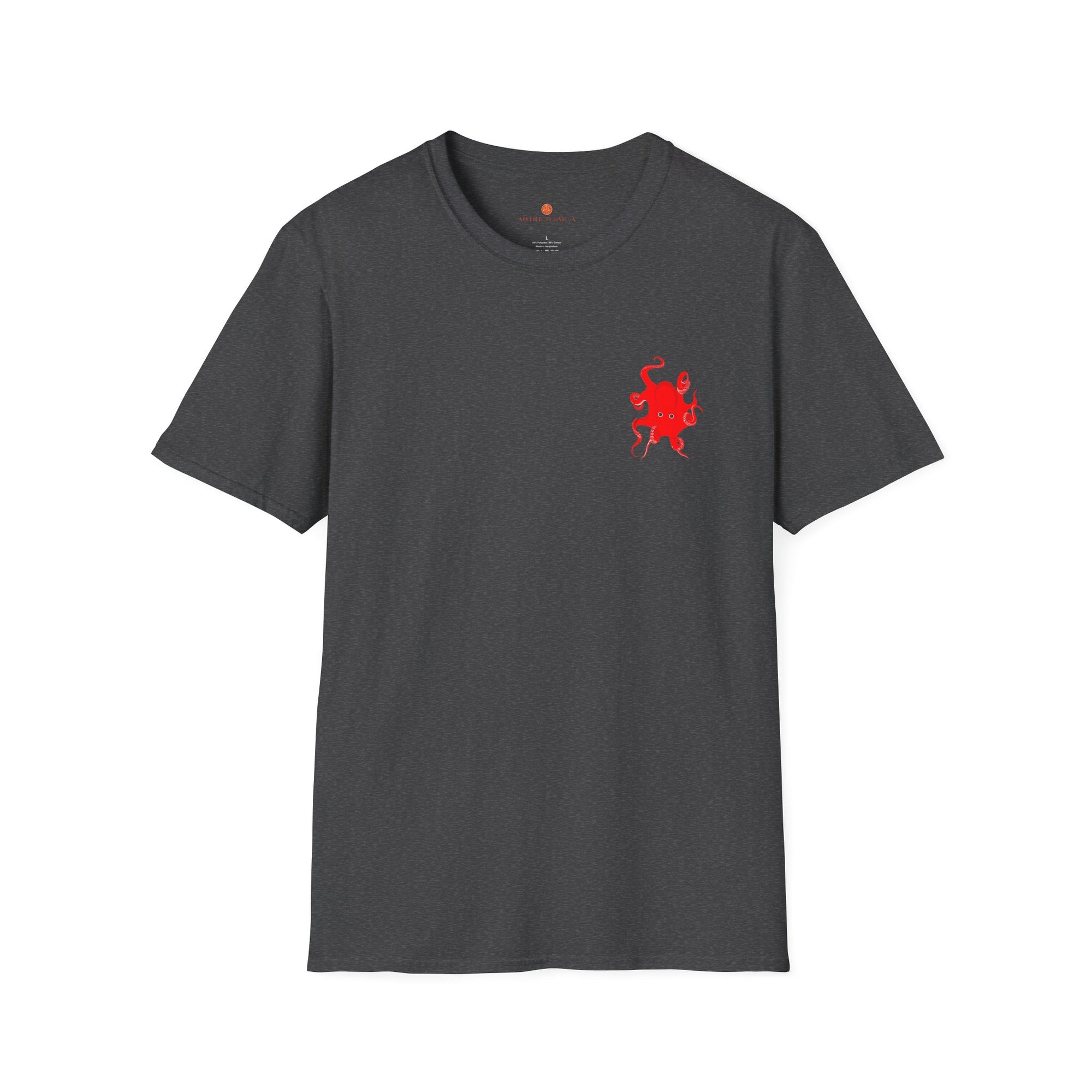 beach wave design and red octopus