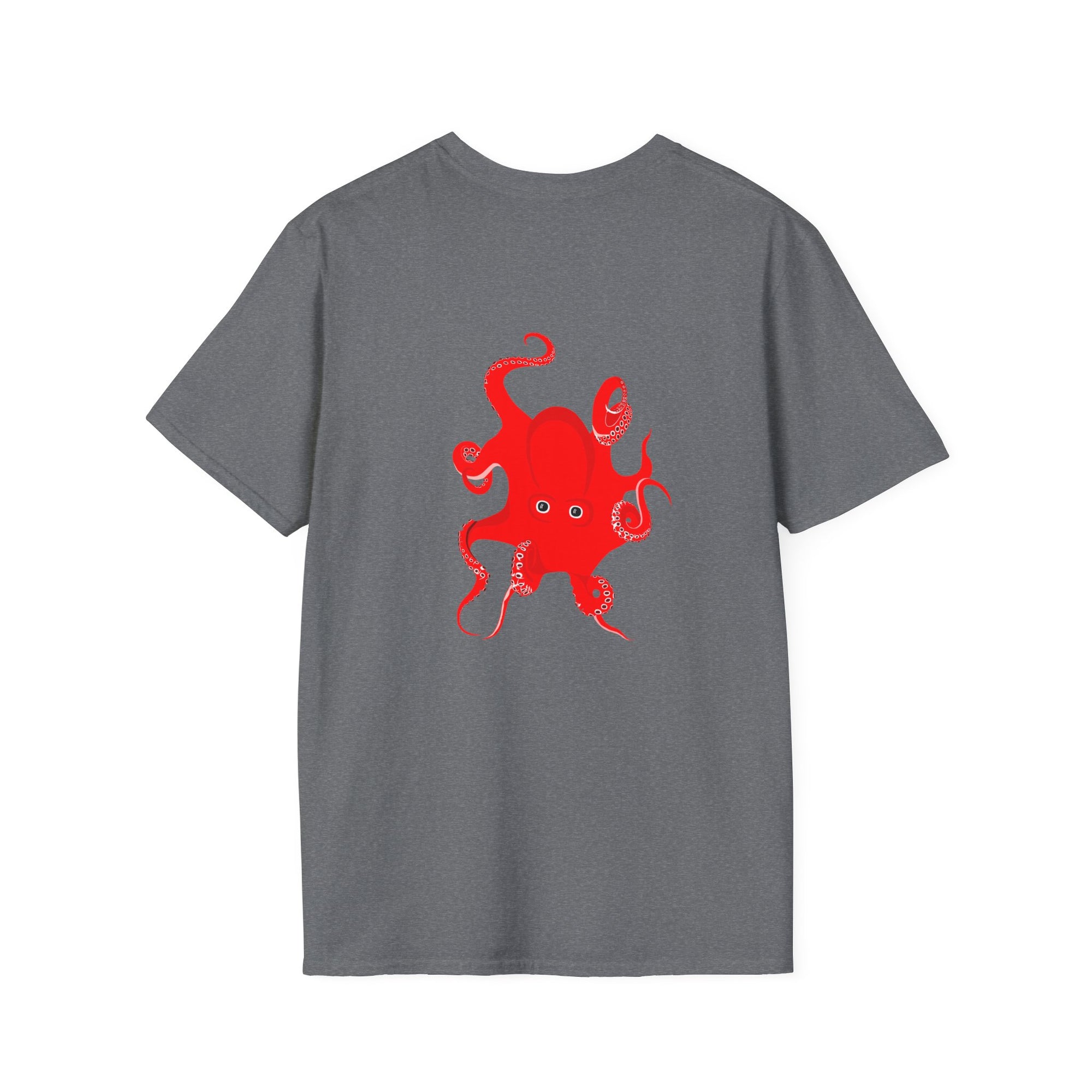 find your red octopus stylish tee for a cool summer vibe